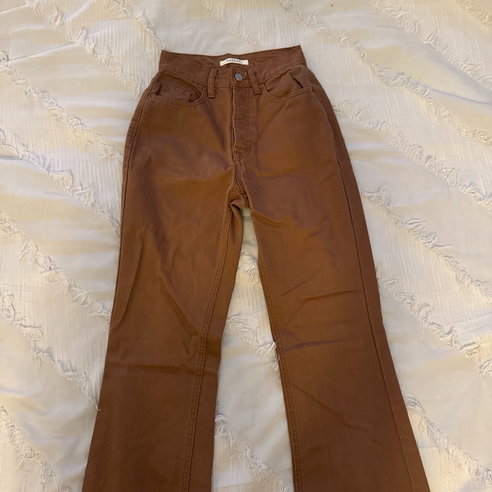 PacSun Brown Flare Wide Leg Jeans